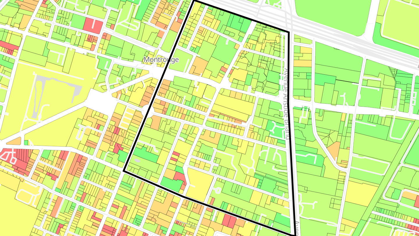 Carte des prix de l'immobilier Quartier Vieux Montrouge