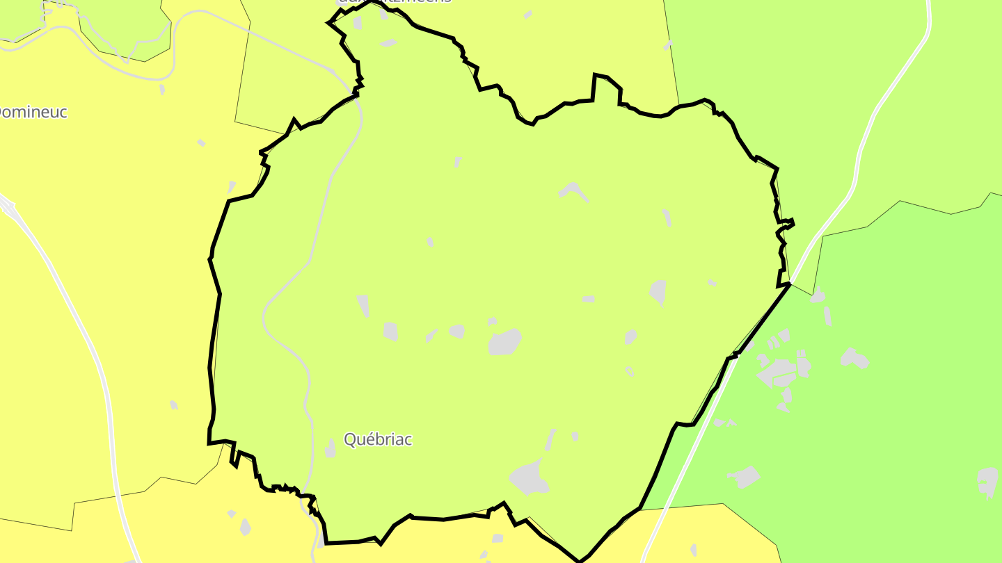 Carte des prix de l'immobilier Québriac