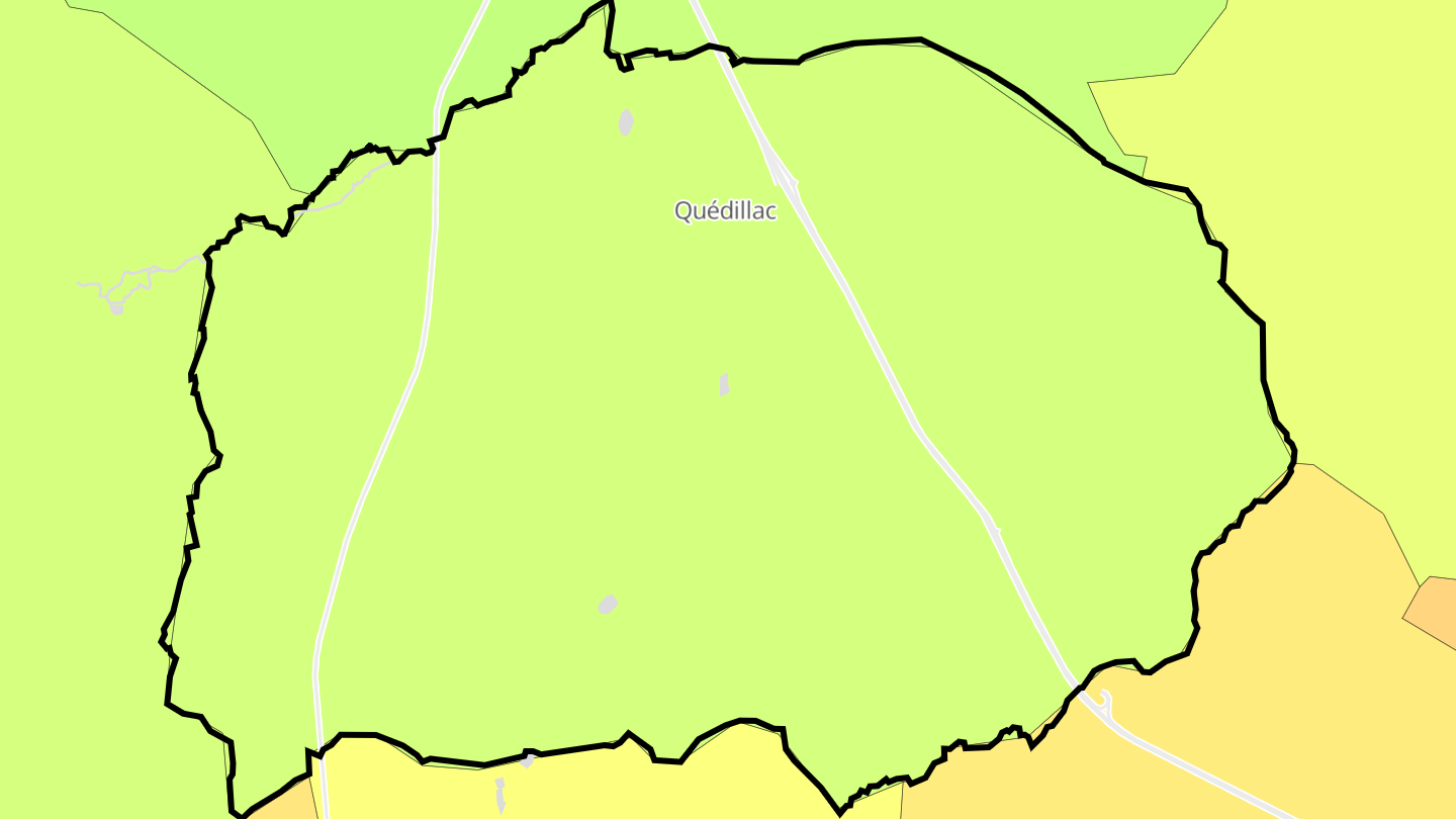 Carte des prix de l'immobilier Quédillac