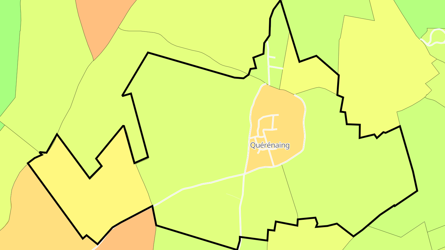 Carte des prix de l'immobilier Quérénaing