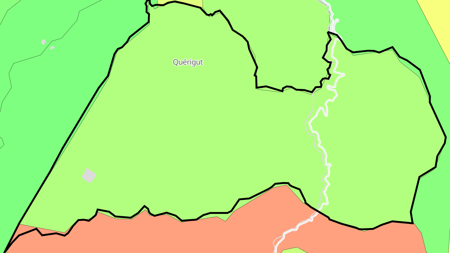 Carte des prix de l'immobilier Quérigut