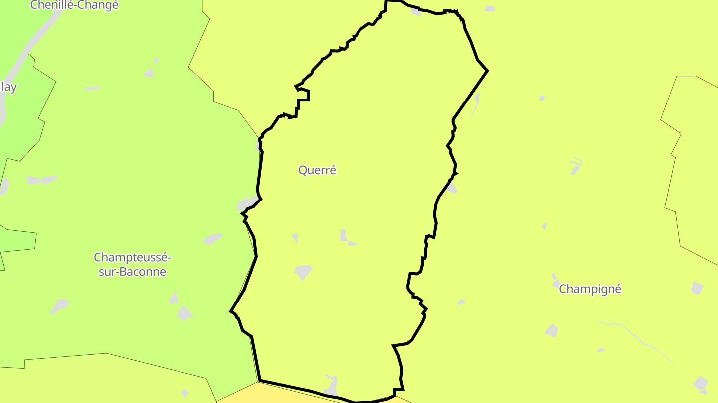 Carte des prix de l'immobilier Querré