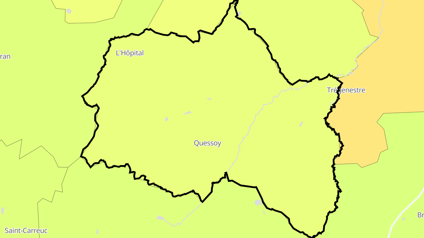 Carte des prix de l'immobilier Quessoy