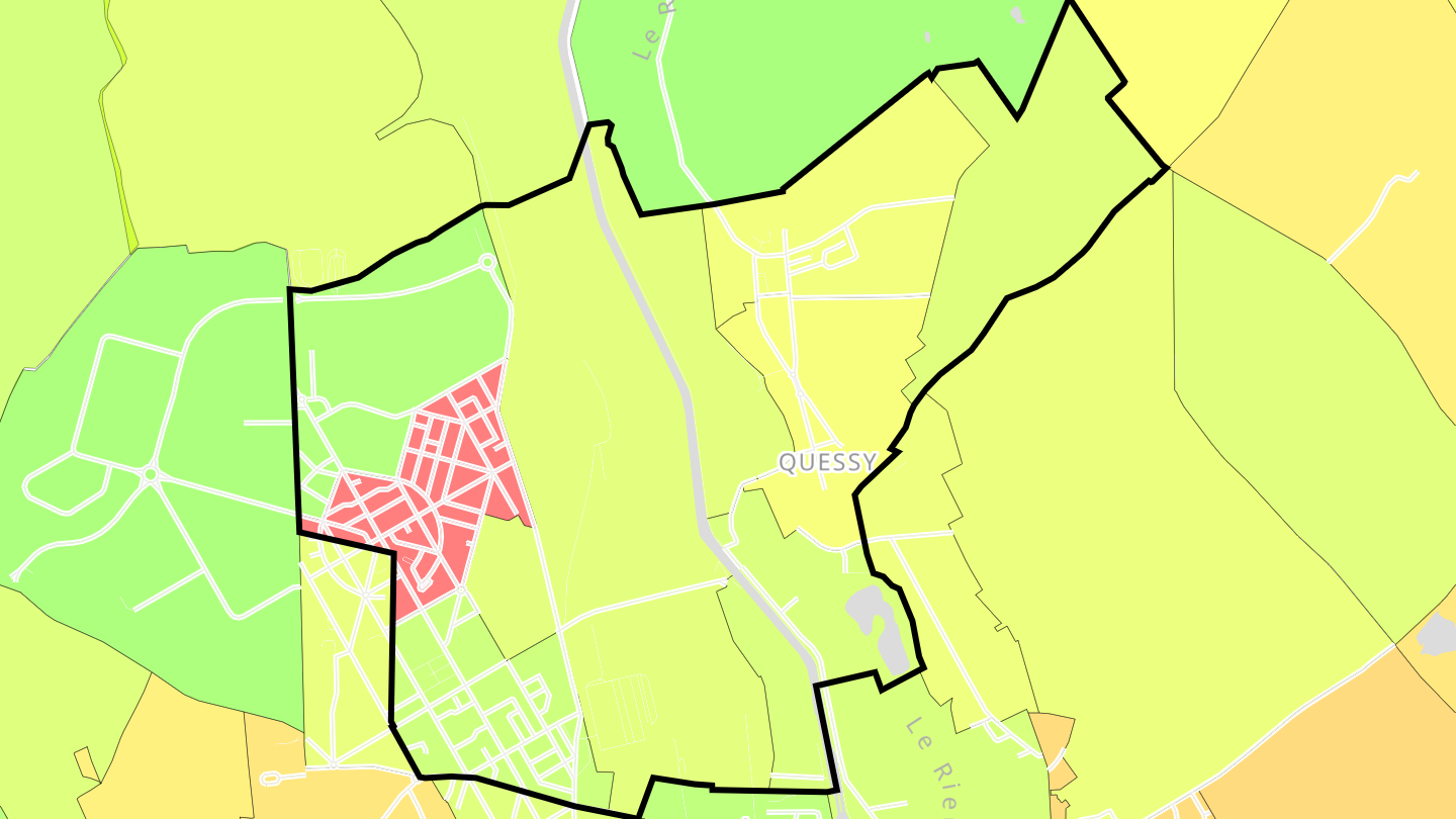 Carte des prix de l'immobilier Quessy