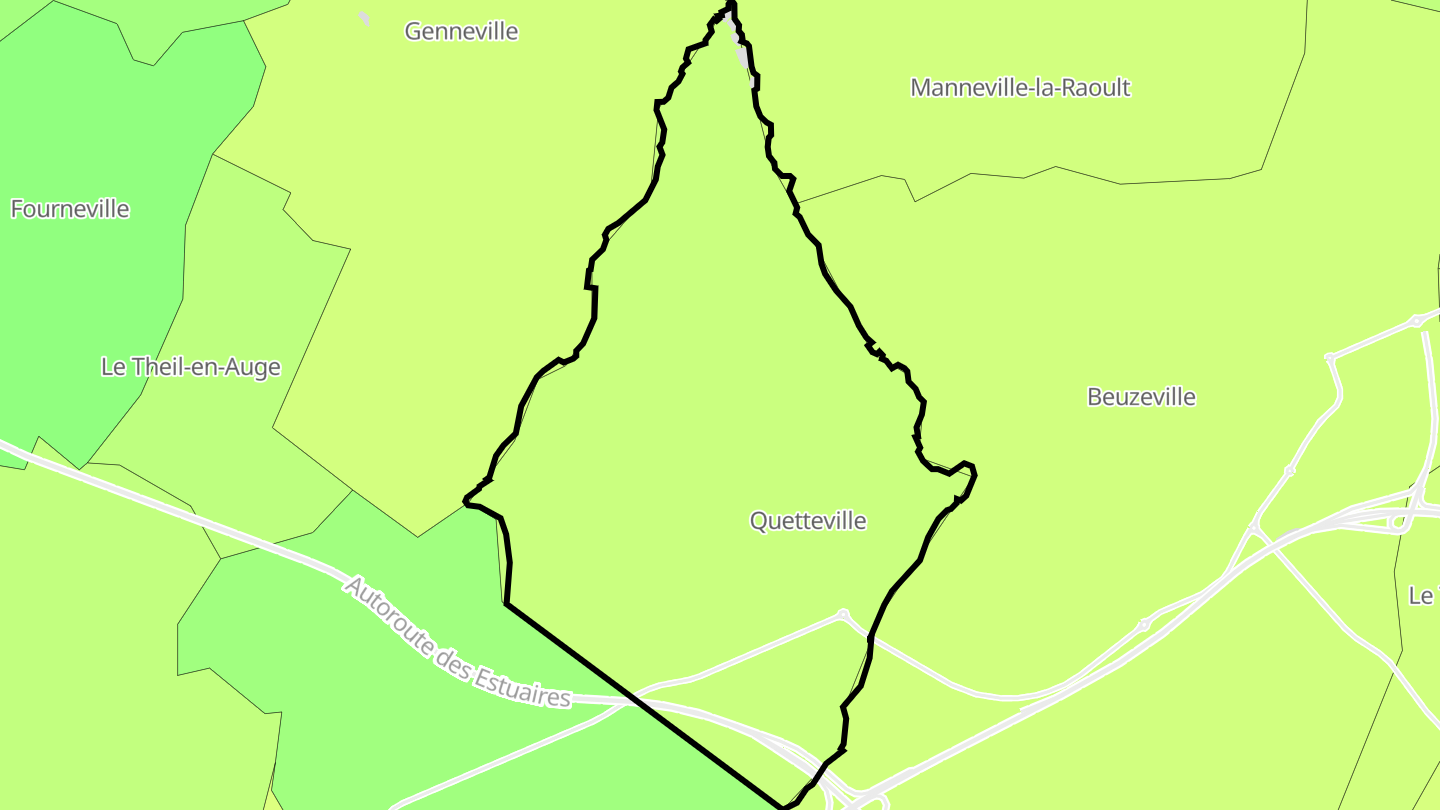 Carte des prix de l'immobilier Quetteville