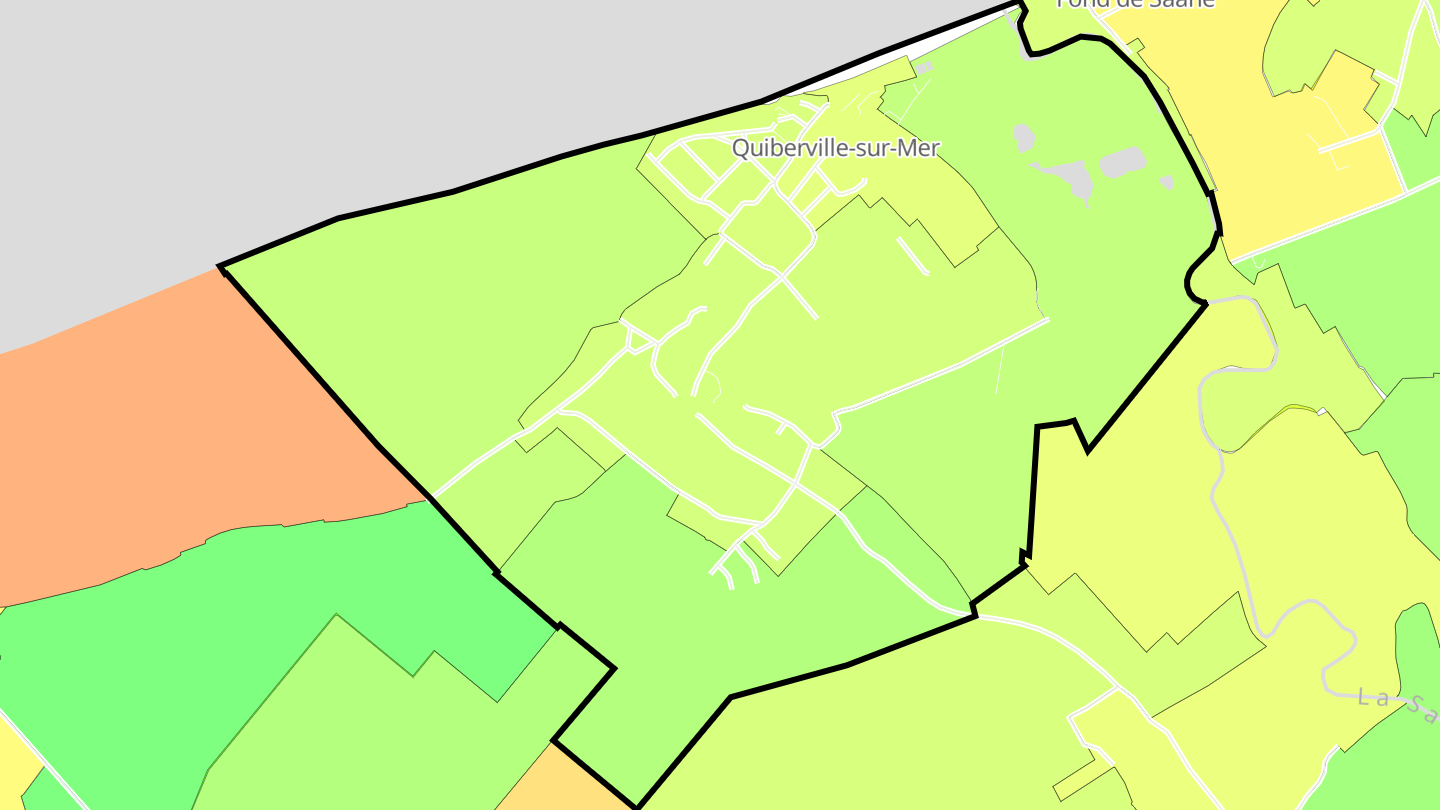 Carte des prix de l'immobilier Quiberville-sur-Mer