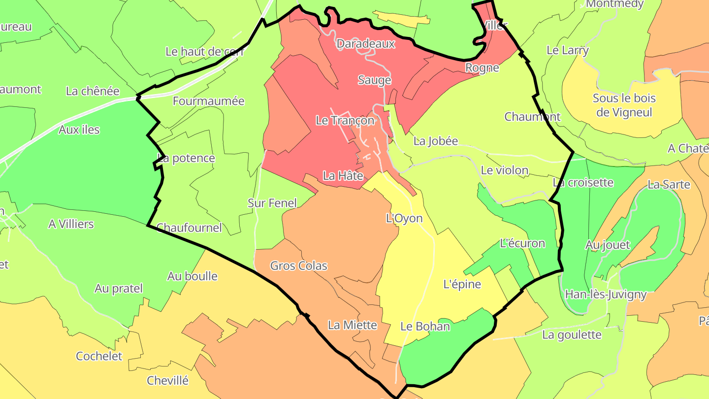 Carte des prix de l'immobilier Quincy-Landzécourt