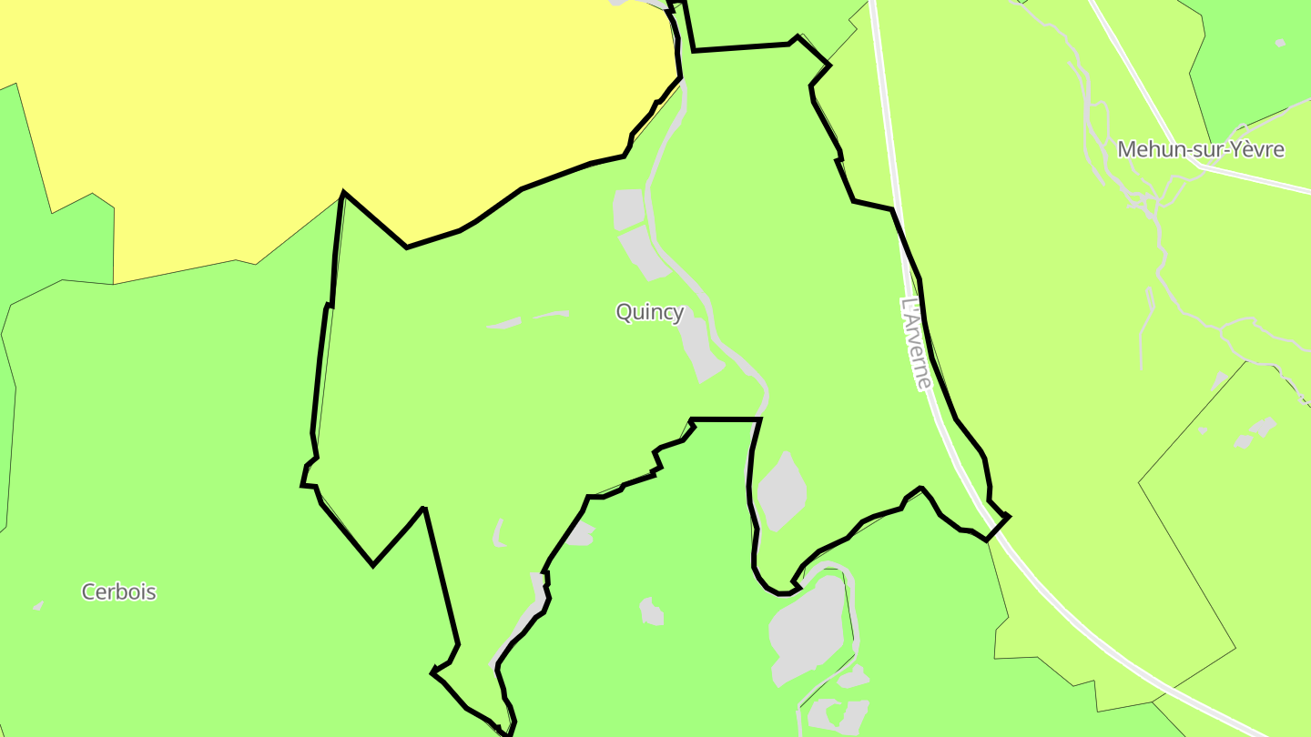 Carte des prix de l'immobilier Quincy