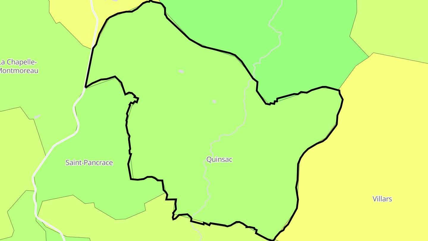 Carte des prix de l'immobilier Quinsac