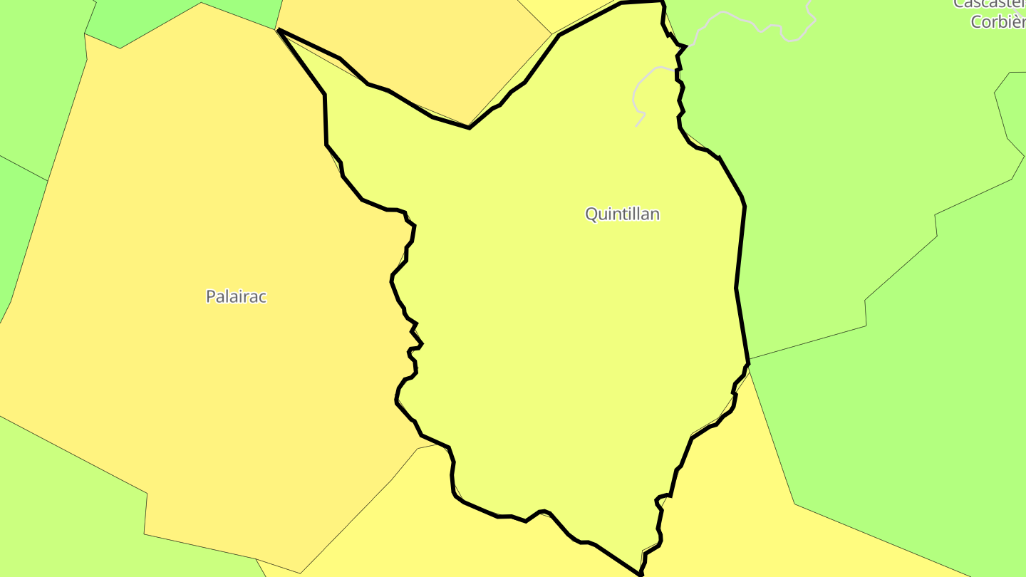 Carte des prix de l'immobilier Quintillan