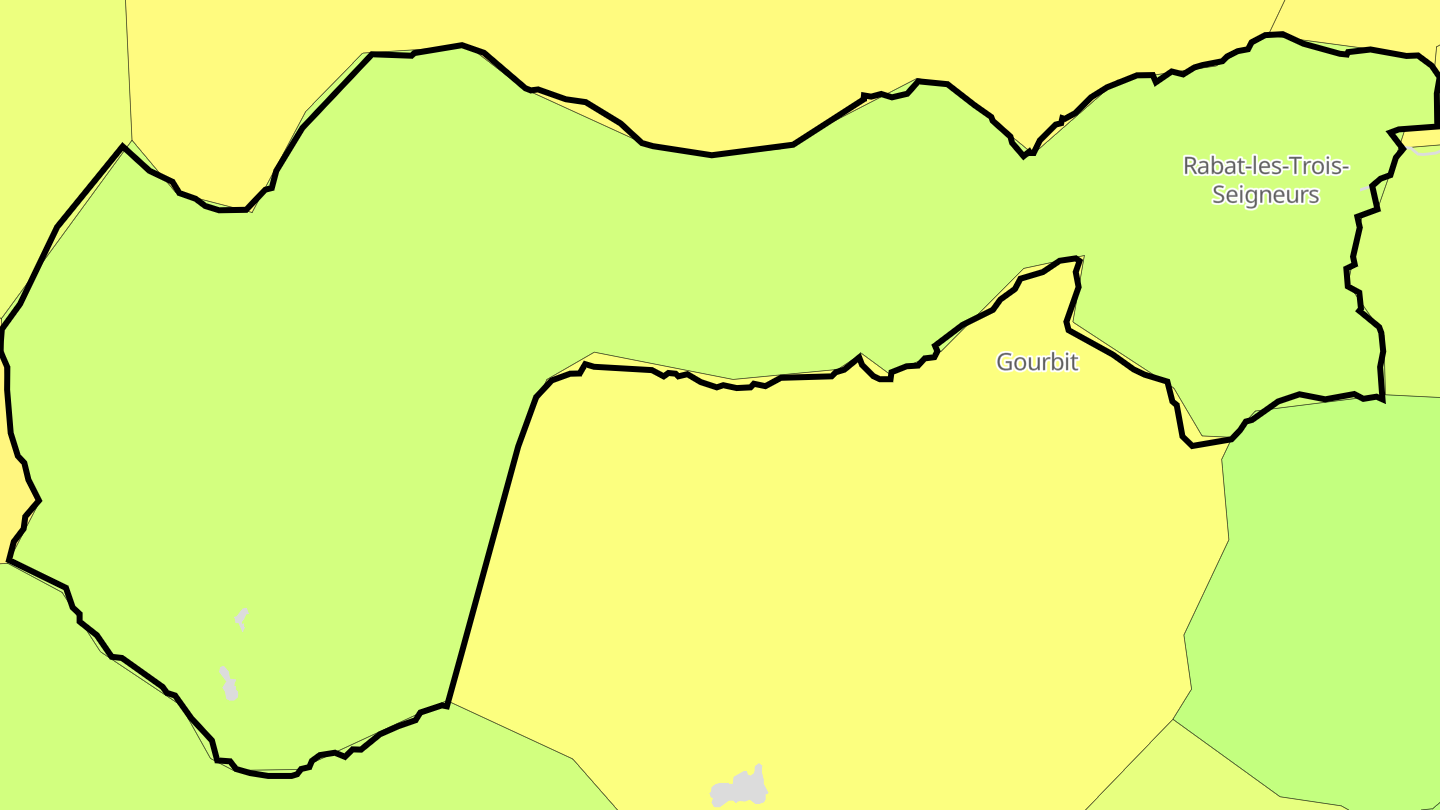 Carte des prix de l'immobilier Rabat-les-Trois-Seigneurs