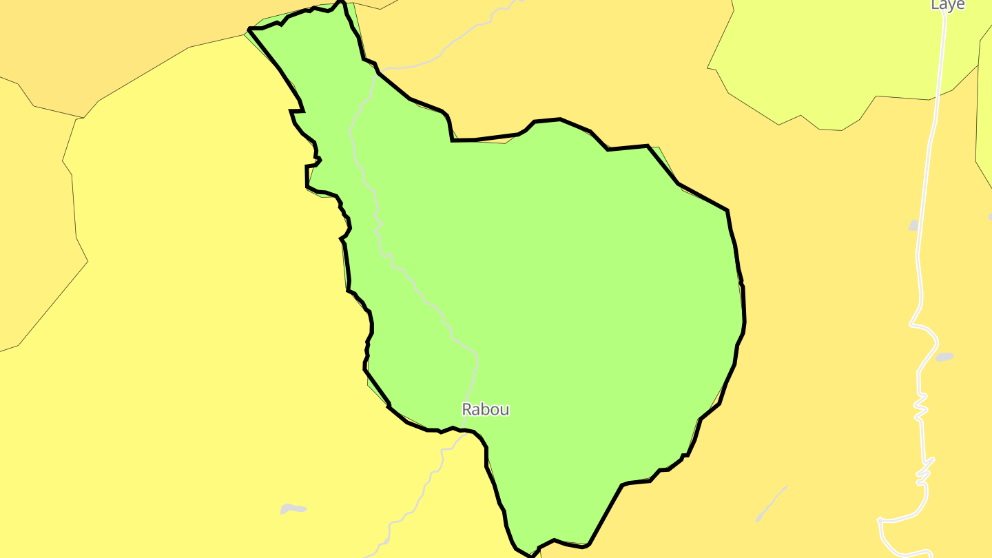 Carte des prix de l'immobilier Rabou