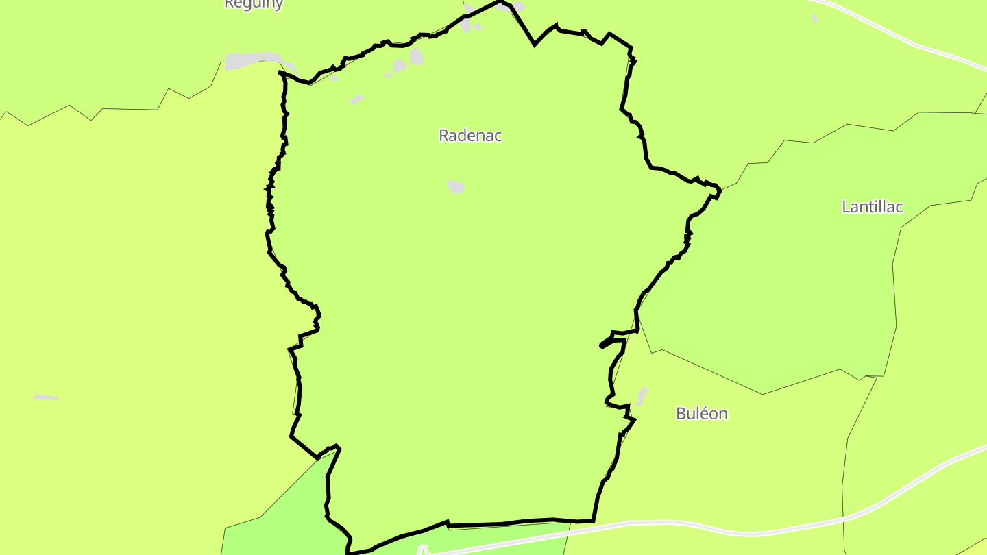 Carte des prix de l'immobilier Radenac