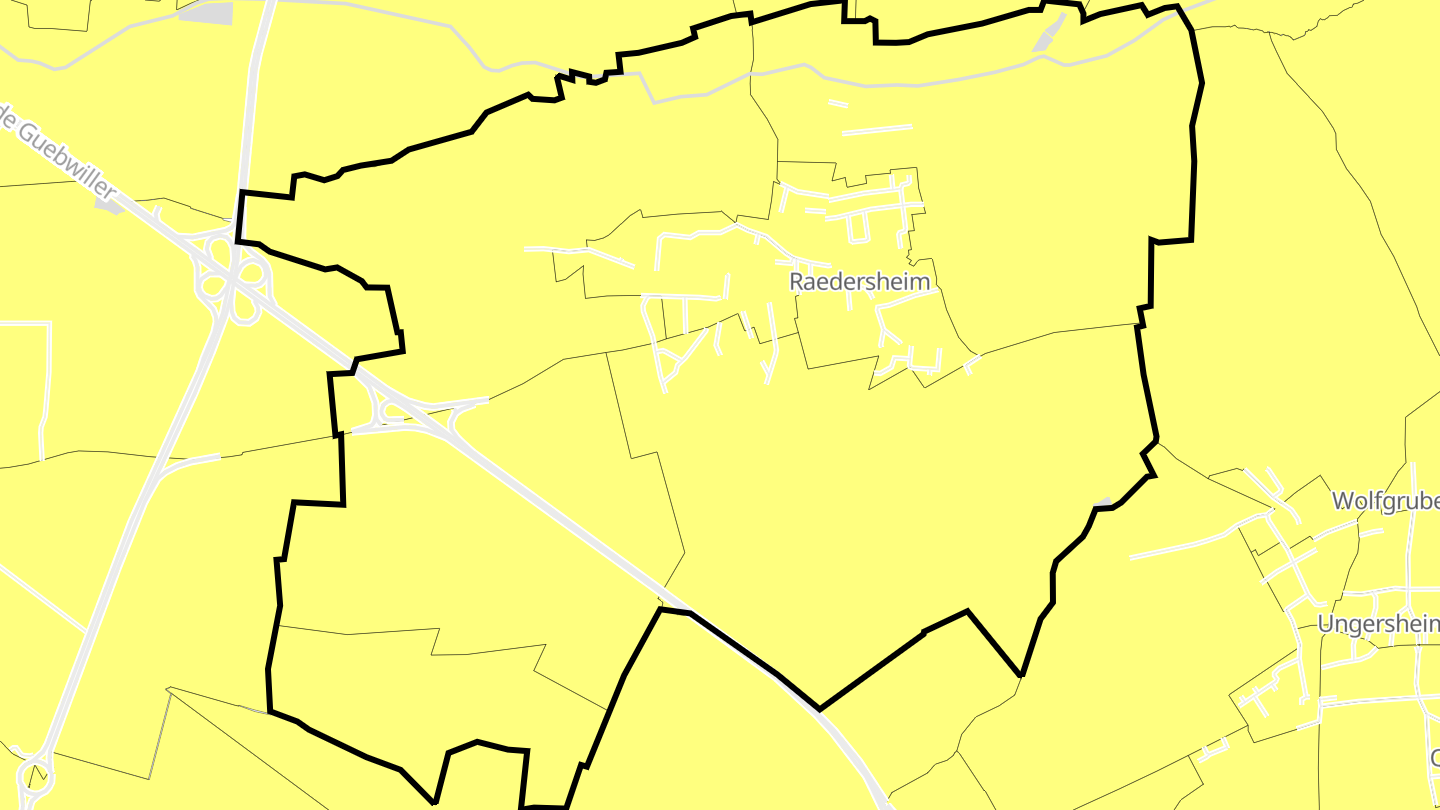 Carte des prix de l'immobilier Raedersheim