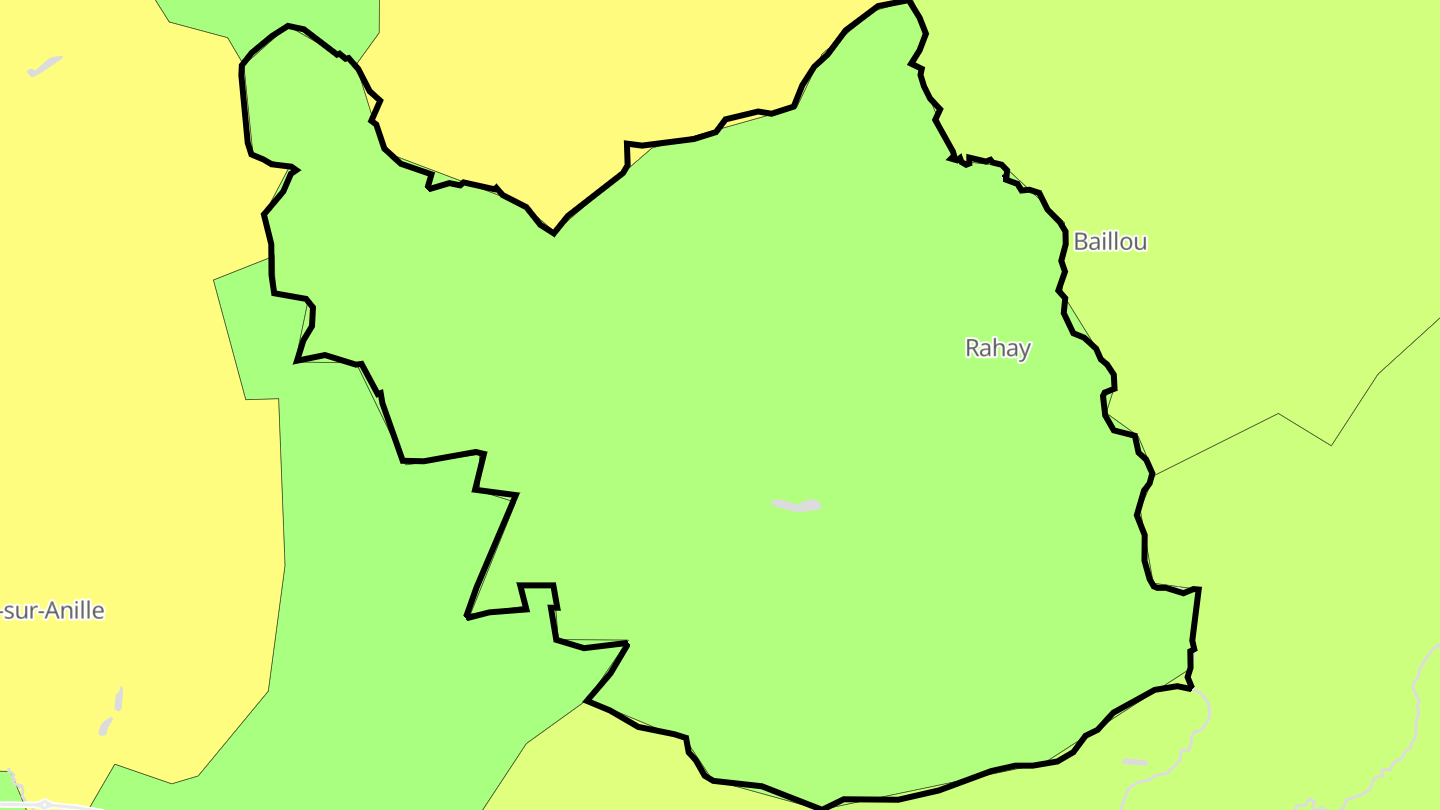 Carte des prix de l'immobilier Rahay
