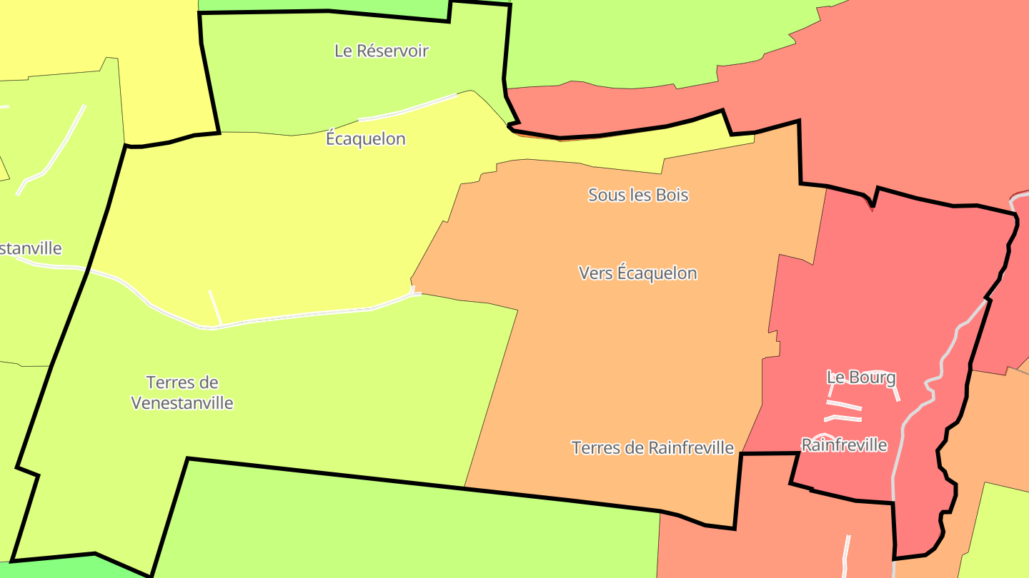 Carte des prix de l'immobilier Rainfreville