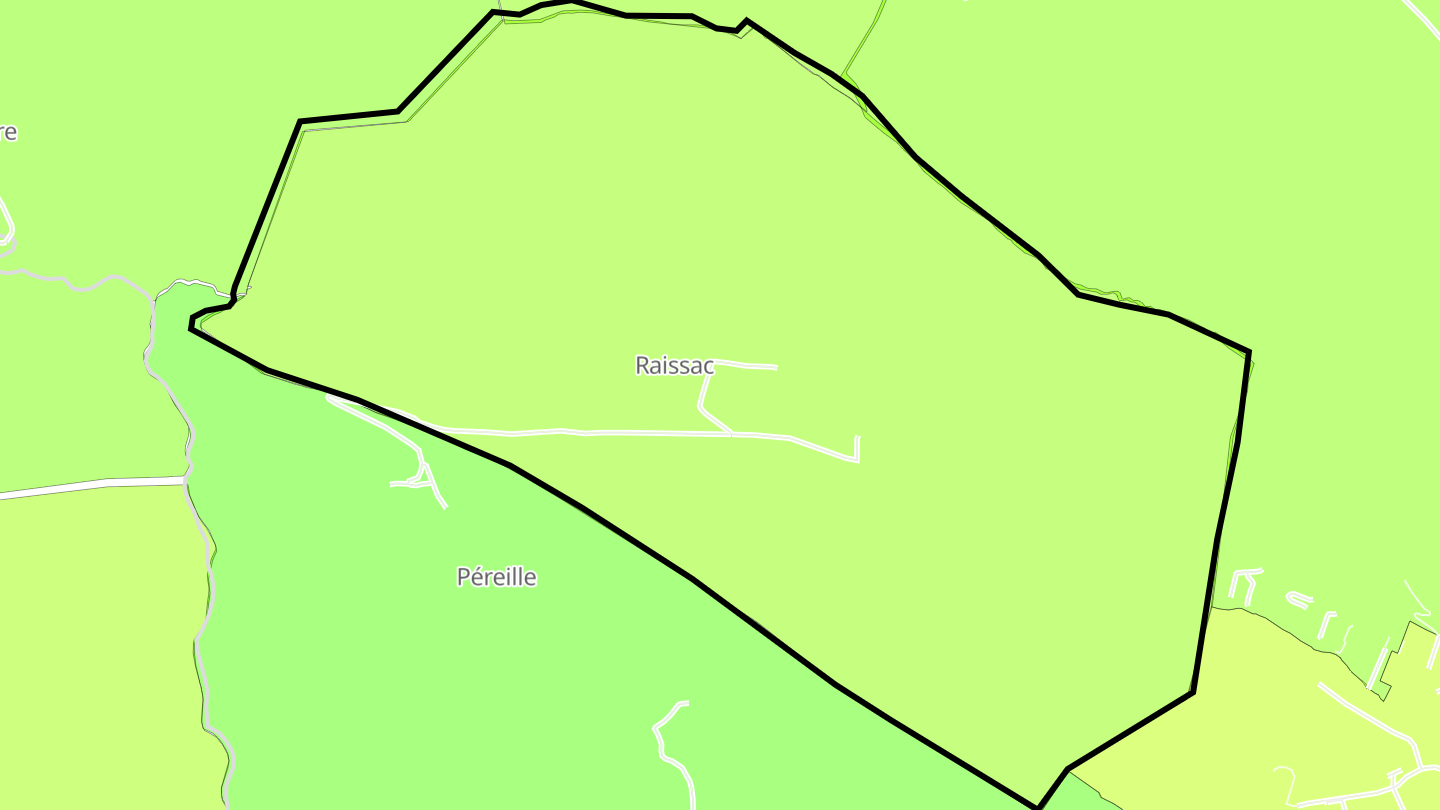 Carte des prix de l'immobilier Raissac