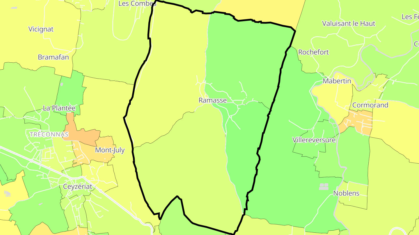 Carte des prix de l'immobilier Ramasse