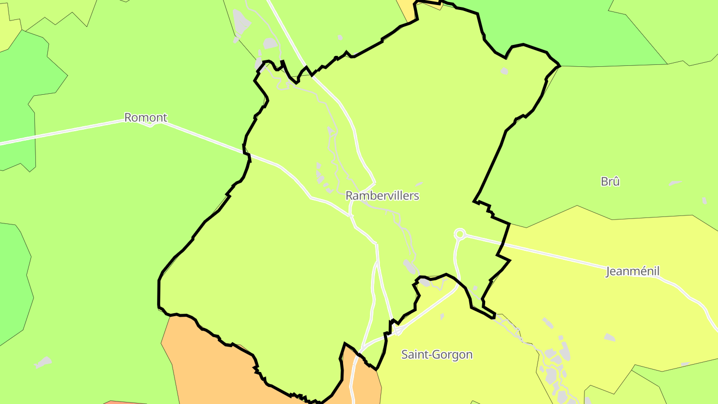 Carte des prix de l'immobilier Rambervillers