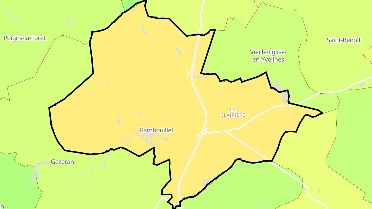 Carte des prix de l'immobilier Rambouillet