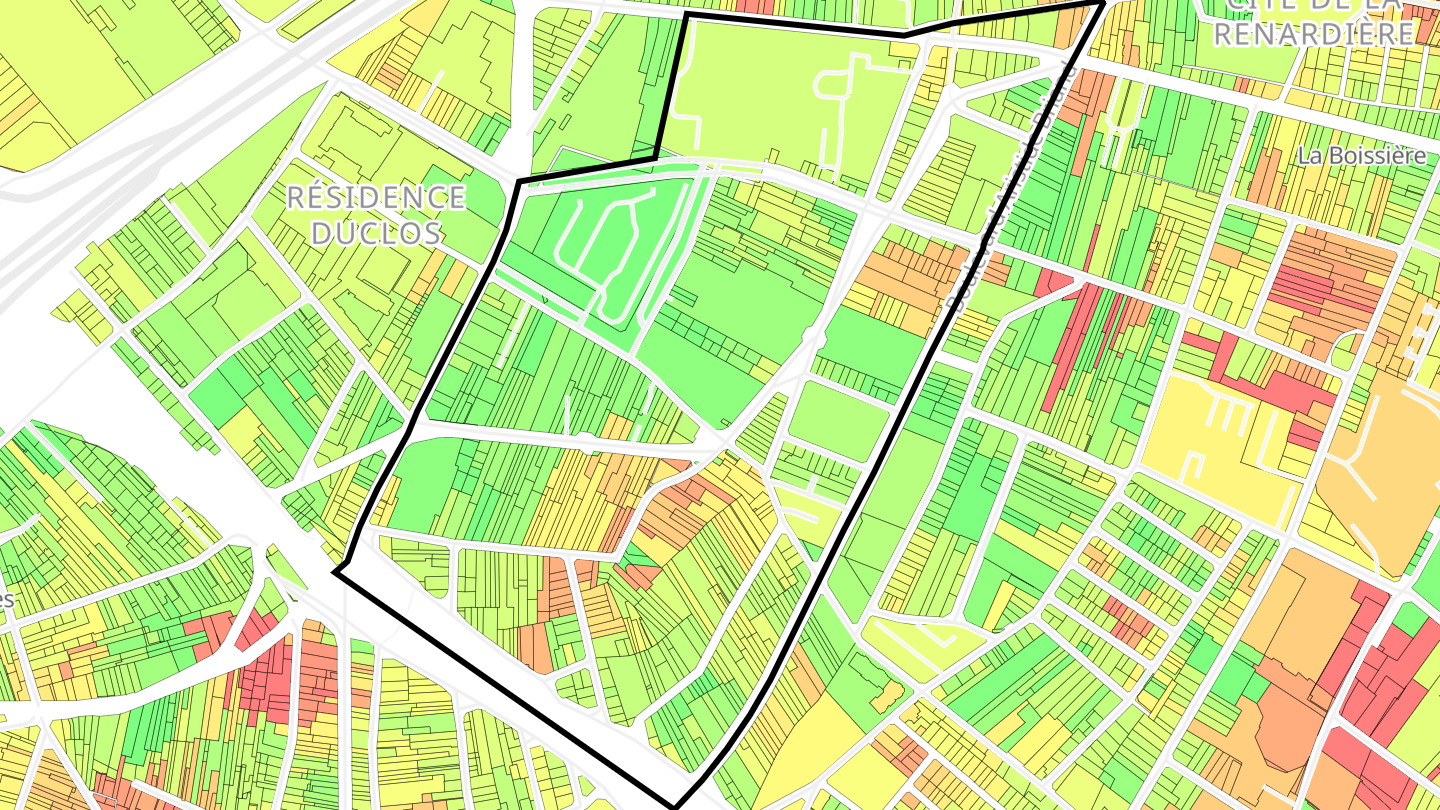 Carte des prix de l'immobilier Ramenas - Léo-Lagrange