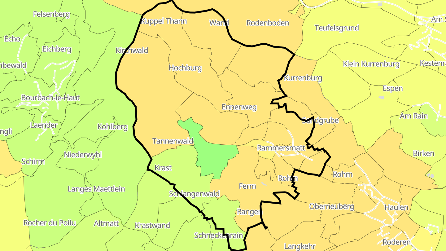 Carte des prix de l'immobilier Rammersmatt