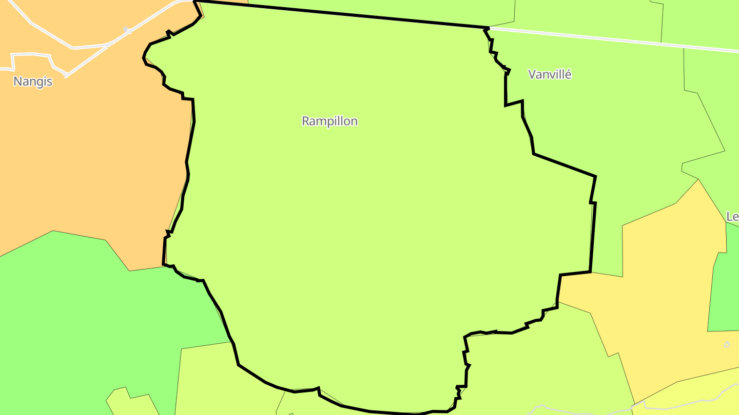 Carte des prix de l'immobilier Rampillon