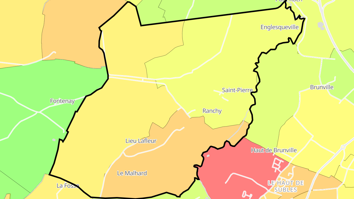Carte des prix de l'immobilier Ranchy