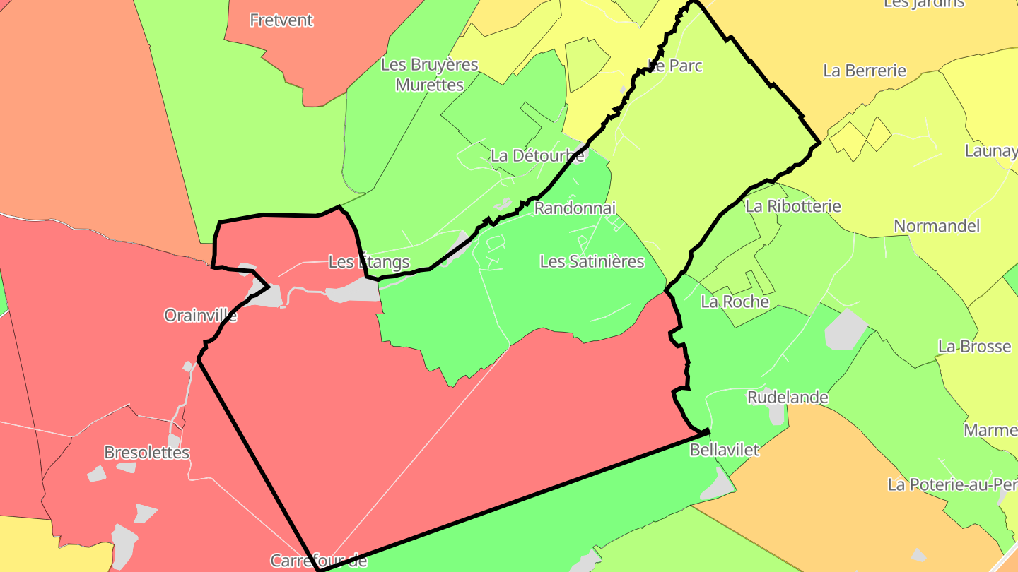 Carte des prix de l'immobilier Randonnai