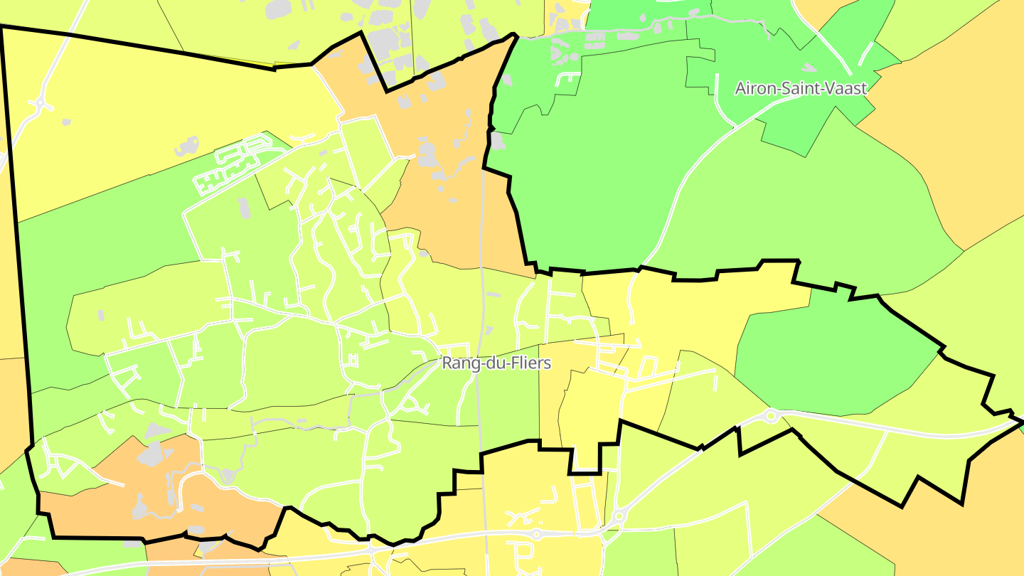 Carte des prix de l'immobilier Rang-du-Fliers