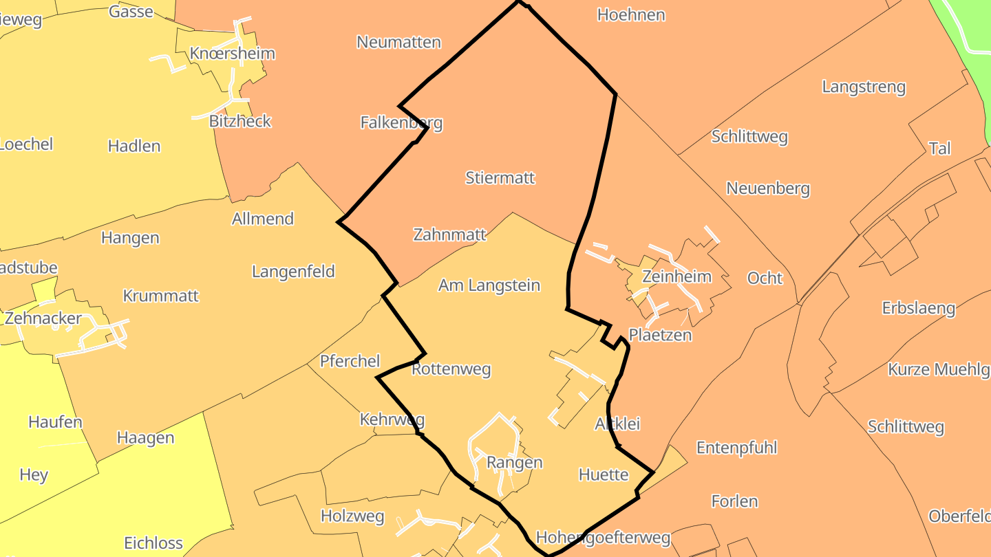Carte des prix de l'immobilier Rangen