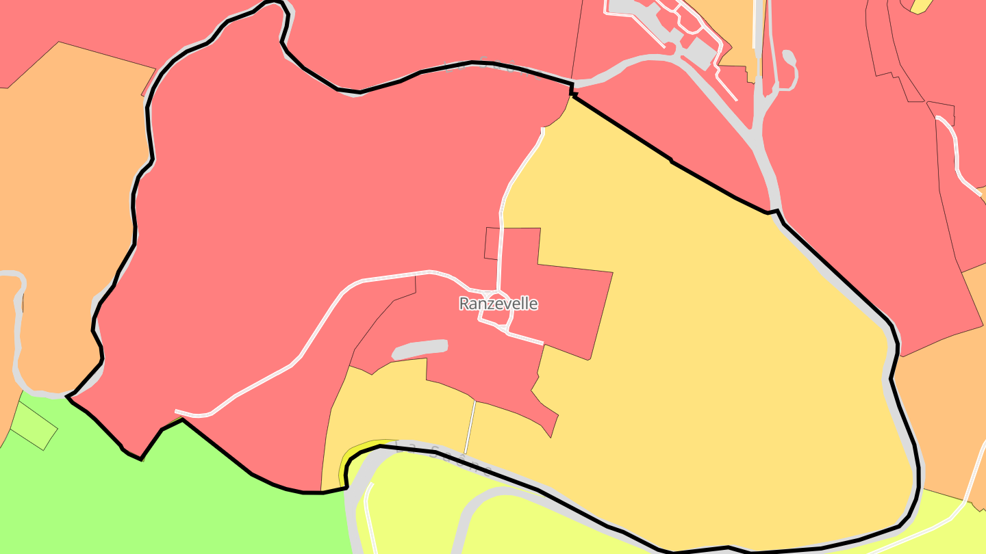 Carte des prix de l'immobilier Ranzevelle
