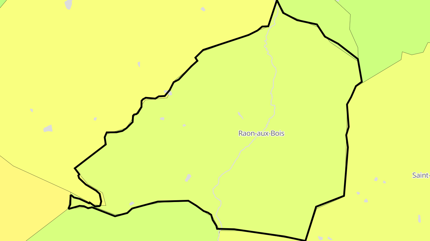 Carte des prix de l'immobilier Raon-aux-Bois