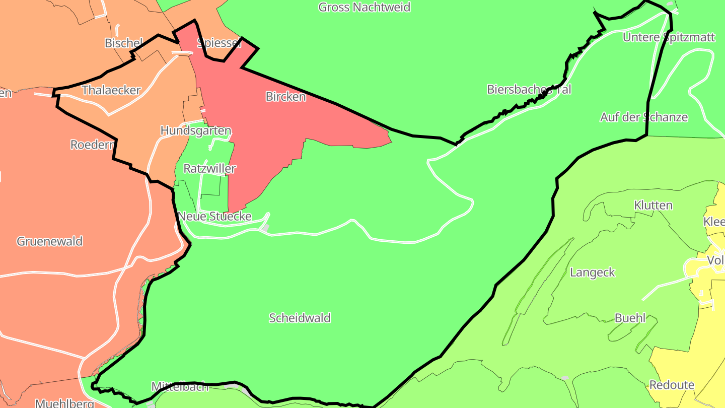 Carte des prix de l'immobilier Ratzwiller