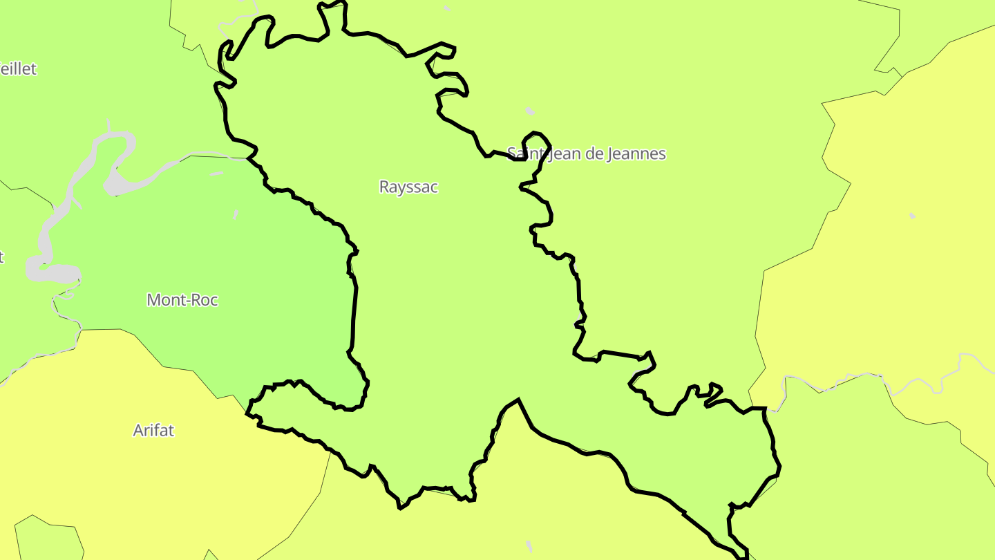 Carte des prix de l'immobilier Rayssac