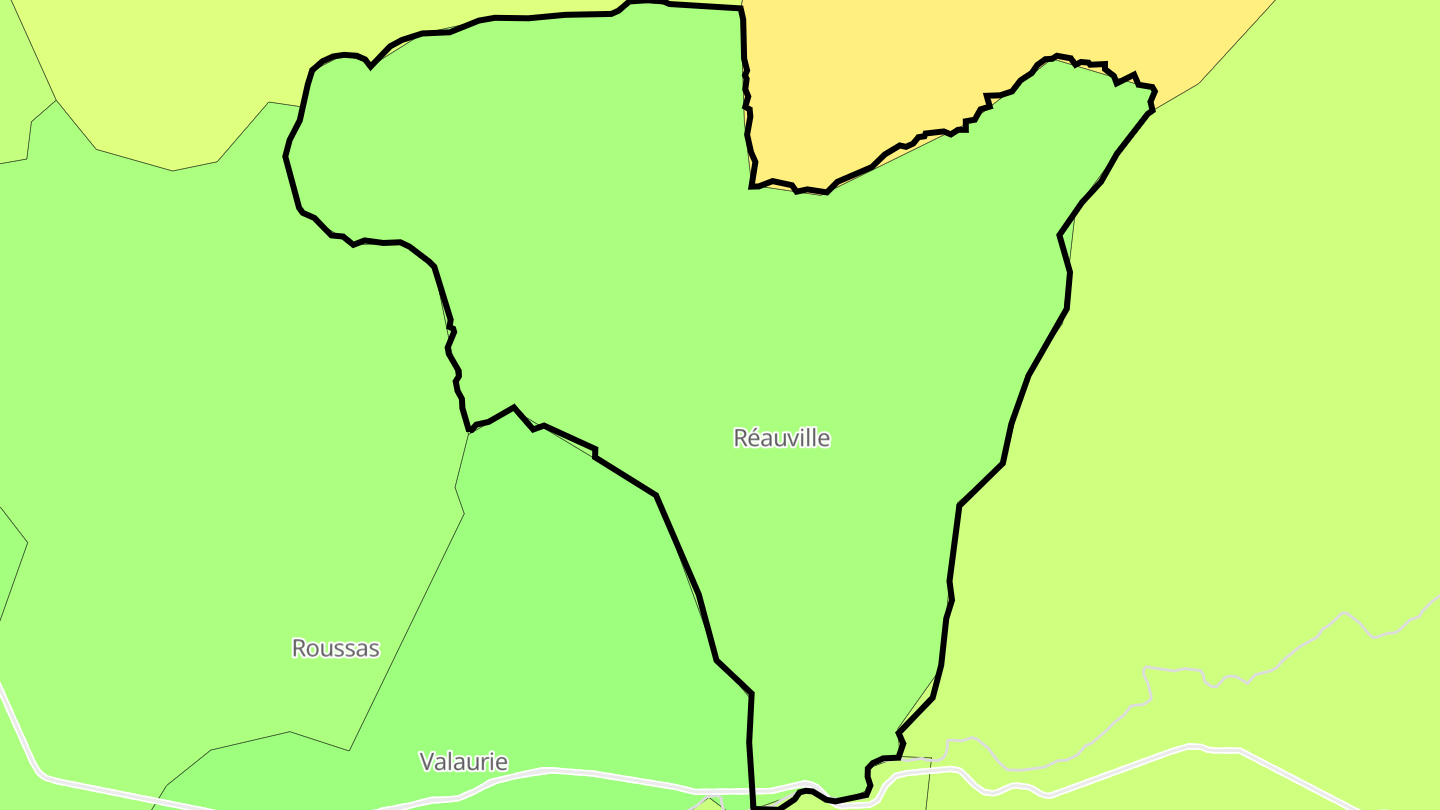 Carte des prix de l'immobilier Réauville