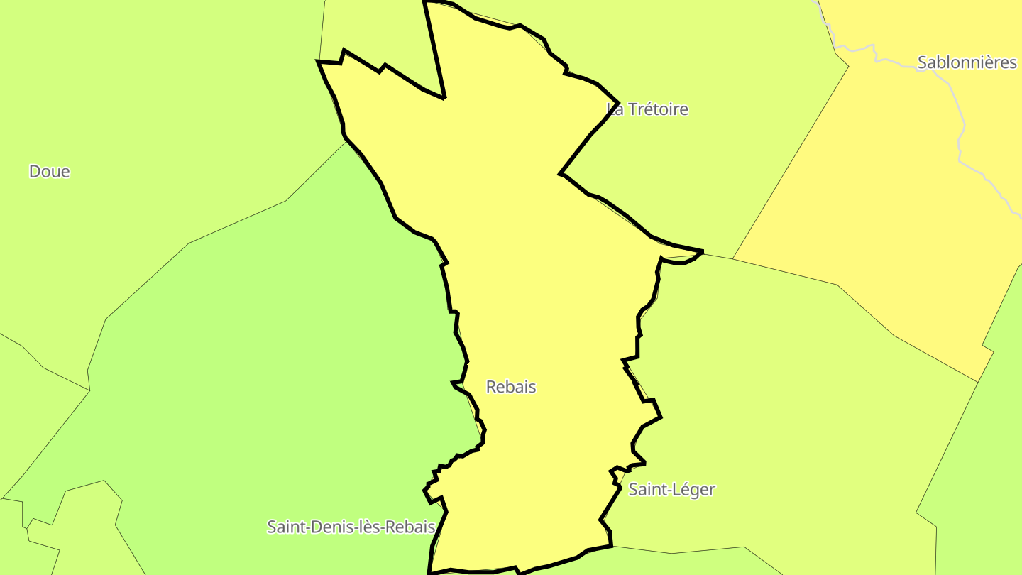 Carte des prix de l'immobilier Rebais