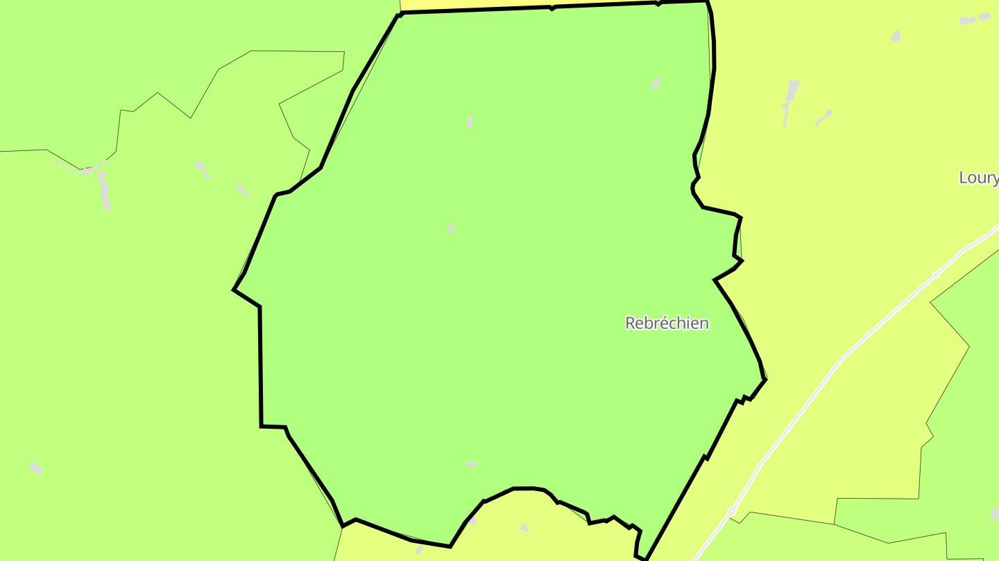 Carte des prix de l'immobilier Rebréchien