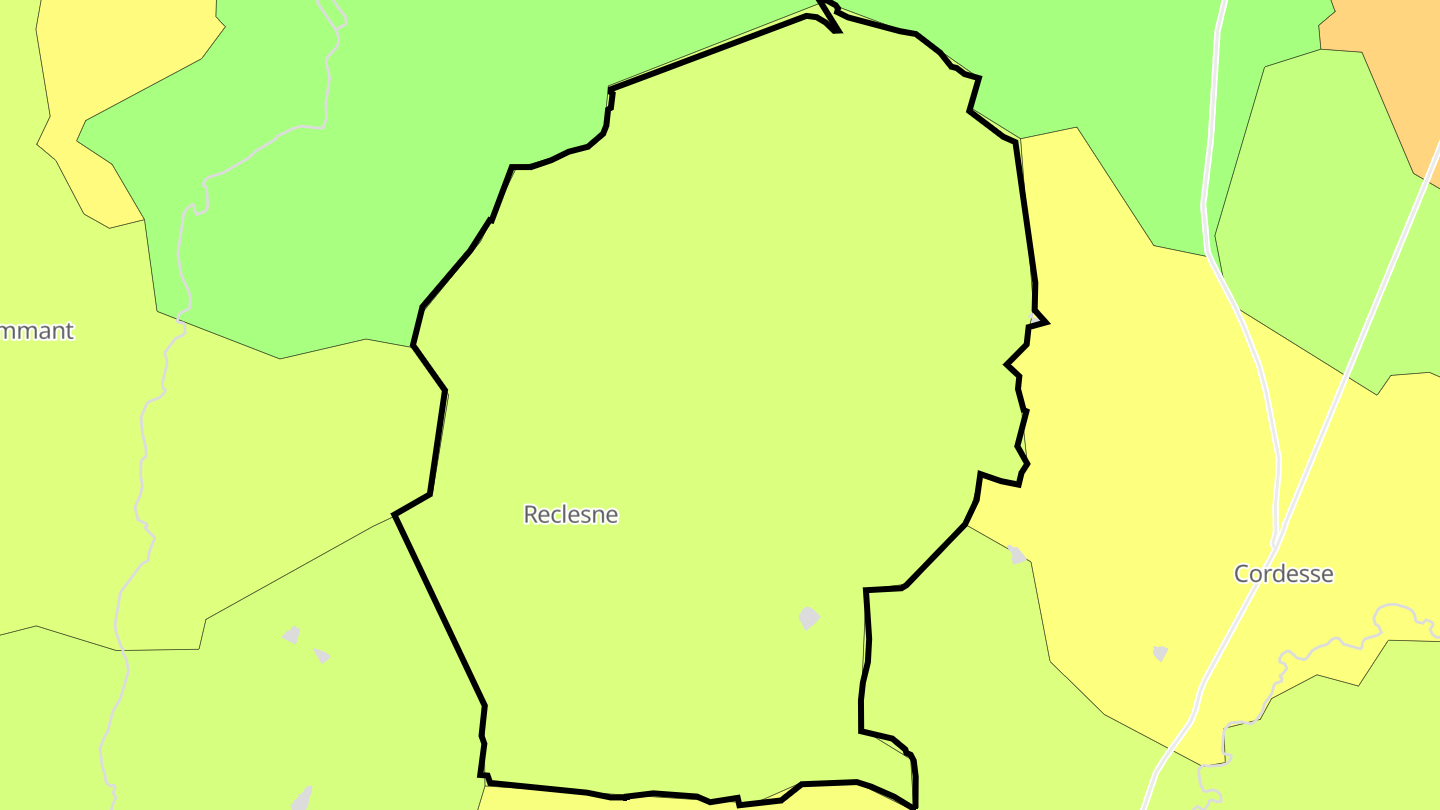 Carte des prix de l'immobilier Reclesne