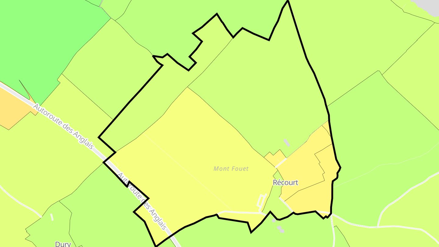 Carte des prix de l'immobilier Récourt