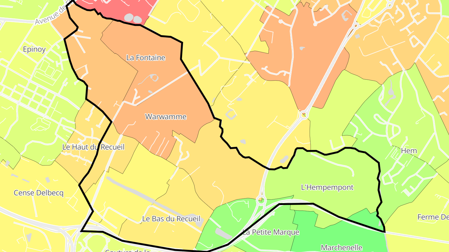 Carte des prix de l'immobilier Recueil