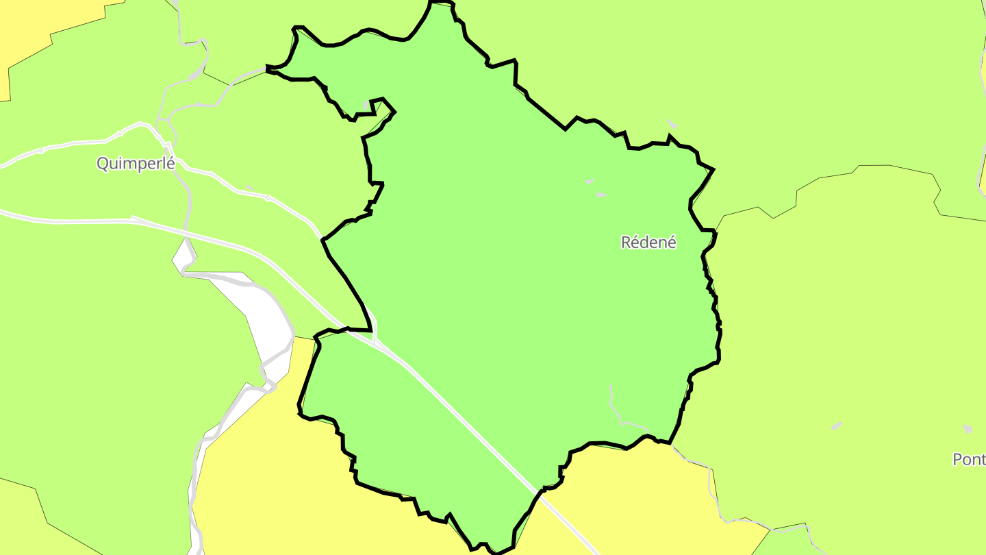 Carte des prix de l'immobilier Rédené