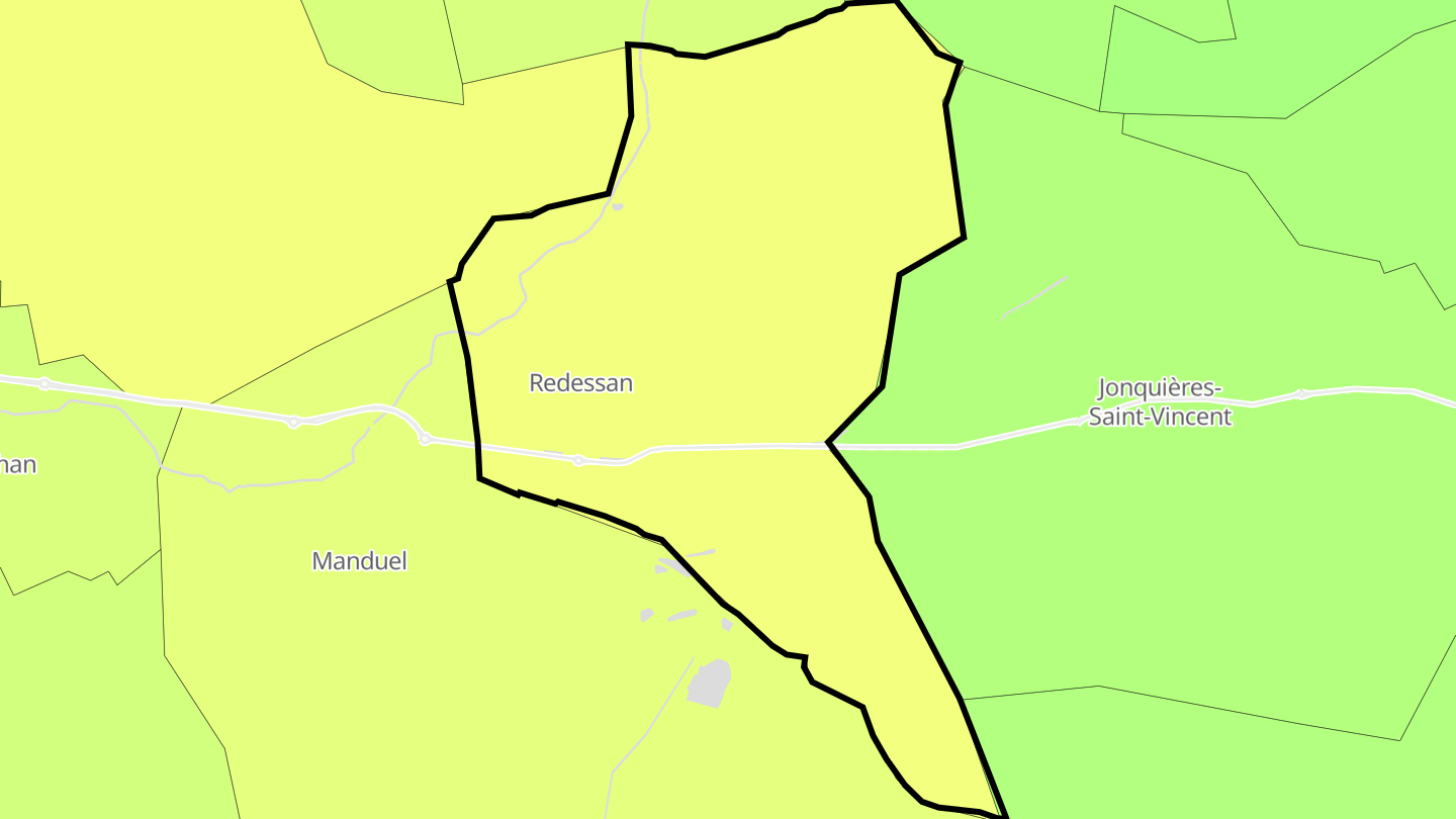 Carte des prix de l'immobilier Redessan
