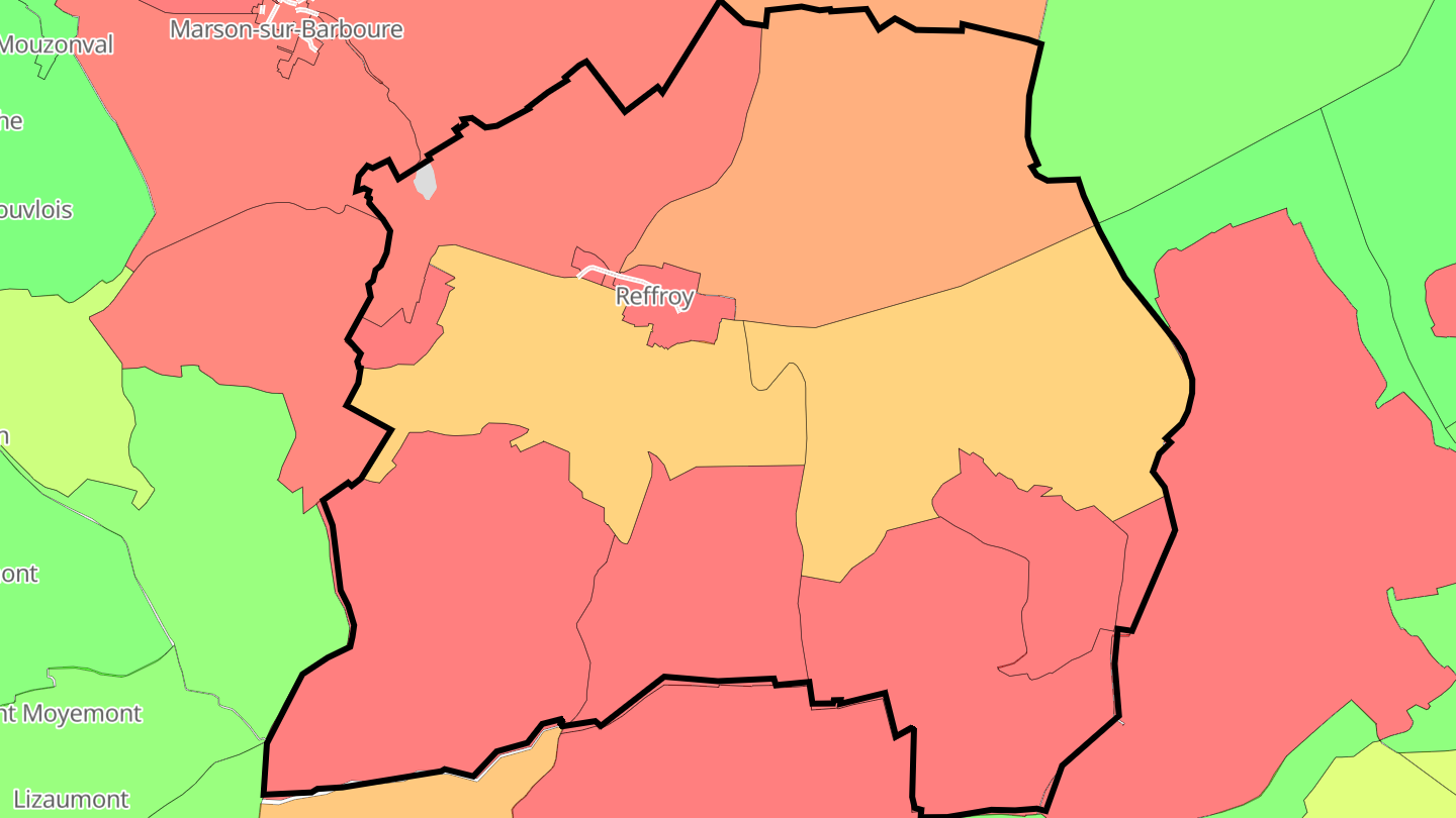Carte des prix de l'immobilier Reffroy
