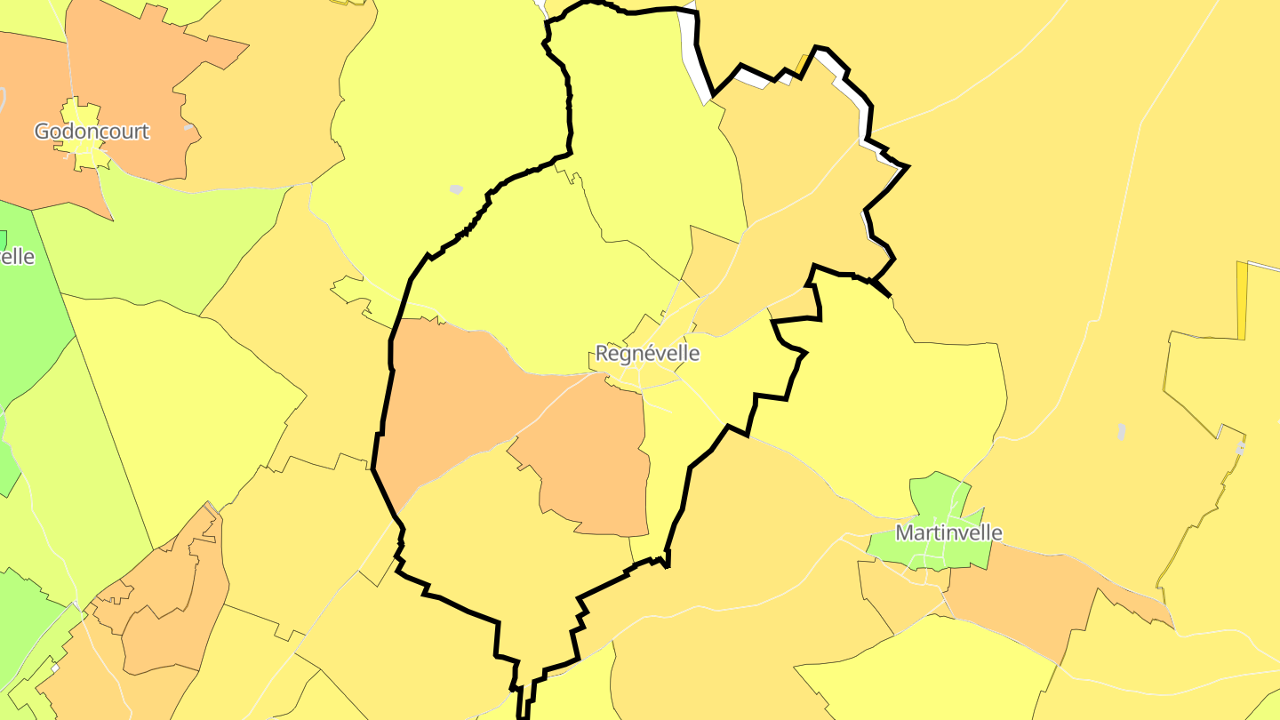 Carte des prix de l'immobilier Regnévelle