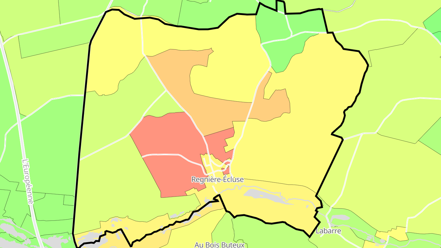 Carte des prix de l'immobilier Regnière-Écluse