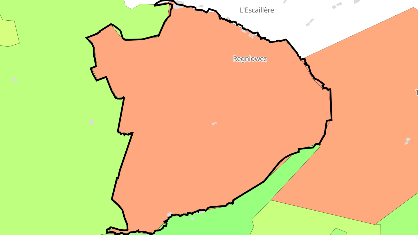 Carte des prix de l'immobilier Regniowez