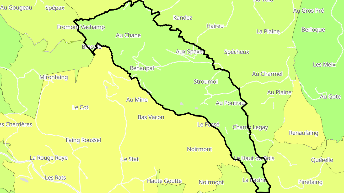 Carte des prix de l'immobilier Rehaupal