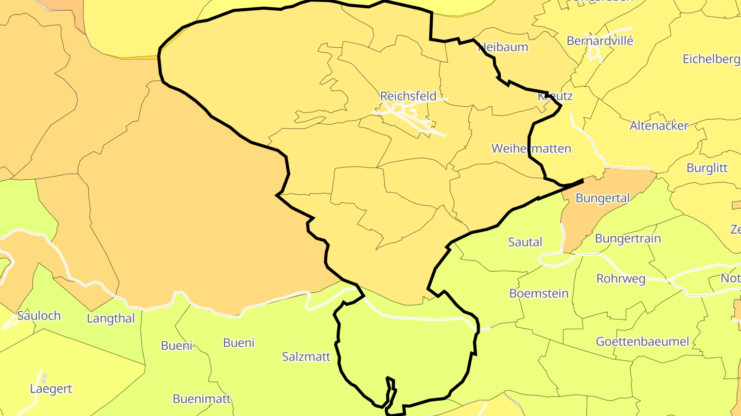 Carte des prix de l'immobilier Reichsfeld