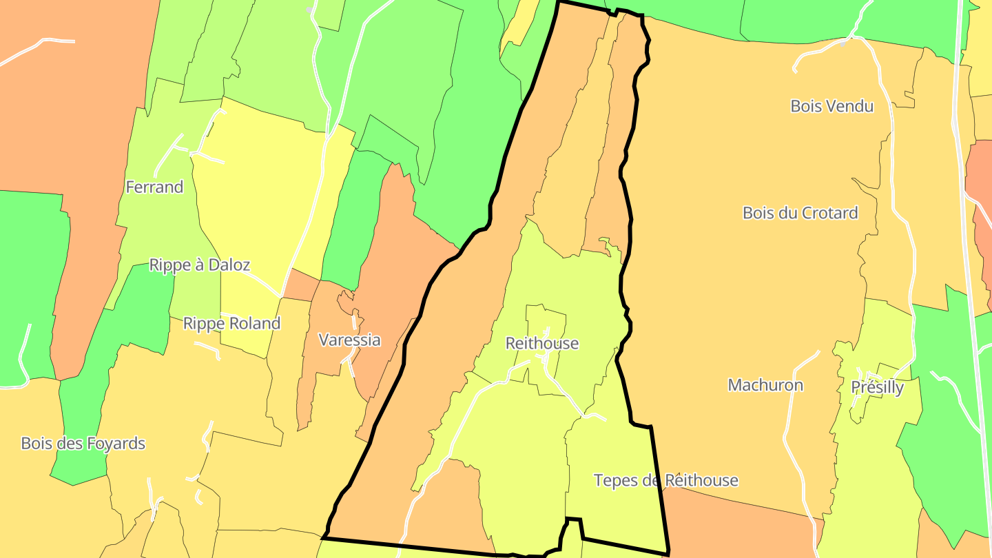Carte des prix de l'immobilier Reithouse